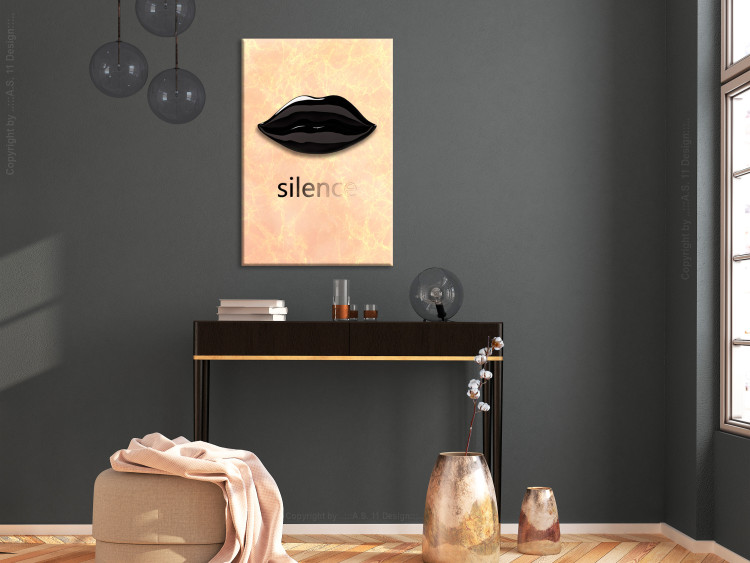 Canvas Art Print Sweet Silence (1 Part) Vertical 125719 additionalImage 3