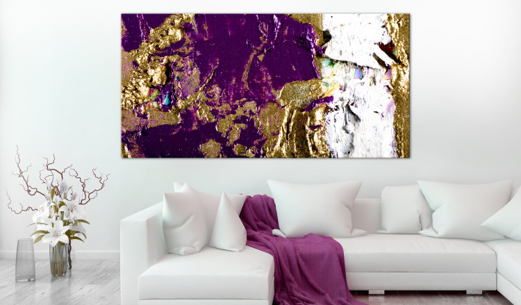 Large canvas print Purple Wave II [Large Format] 128619 additionalImage 5