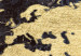 Canvas Print Golden World (1-part) wide - world map on a dark texture 128819 additionalThumb 5