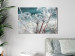 Canvas Art Print Autumn Hoarfrost (1-piece) Wide - frost landscape on plants 129819 additionalThumb 3