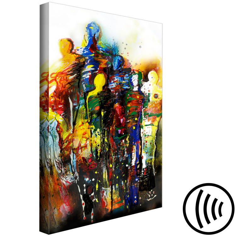 Canvas Print We Are Unity (1-piece) Vertical - colorful abstraction of figures 130419 additionalImage 6