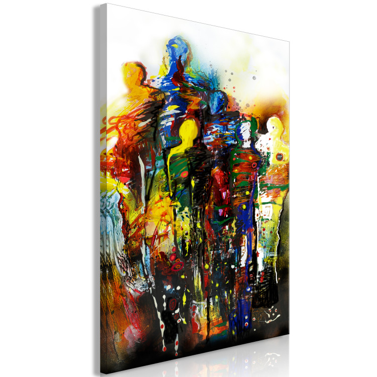 Canvas Print We Are Unity (1-piece) Vertical - colorful abstraction of figures 130419 additionalImage 2