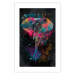 Wall Poster Colorful Safari - multicolored elephant in a watercolor motif on a black background 130519 additionalThumb 19