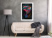 Wall Poster Colorful Safari - multicolored elephant in a watercolor motif on a black background 130519 additionalThumb 5