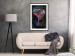 Wall Poster Colorful Safari - multicolored elephant in a watercolor motif on a black background 130519 additionalThumb 18
