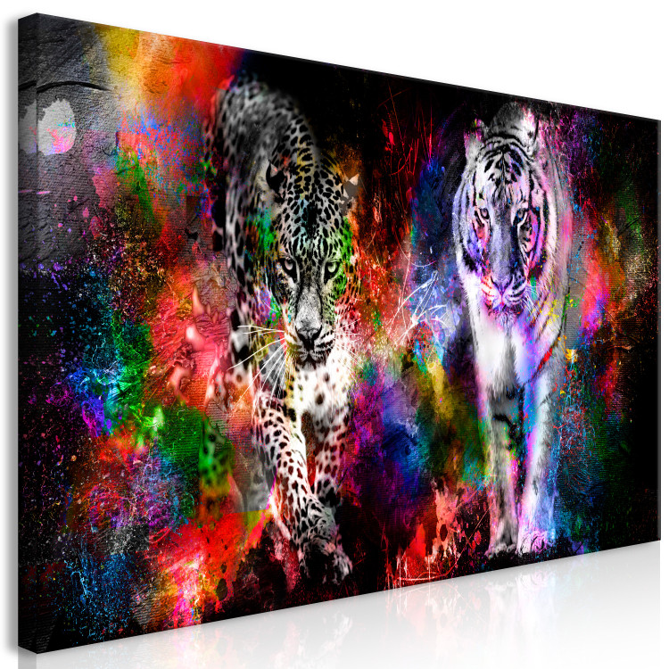 Large canvas print Colorful Cats II [Large Format] 131519 additionalImage 2