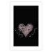 Poster For a Friend - heart in a light composition of ornaments on a black background 131919 additionalThumb 19