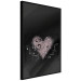 Poster For a Friend - heart in a light composition of ornaments on a black background 131919 additionalThumb 11