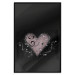 Poster For a Friend - heart in a light composition of ornaments on a black background 131919 additionalThumb 16