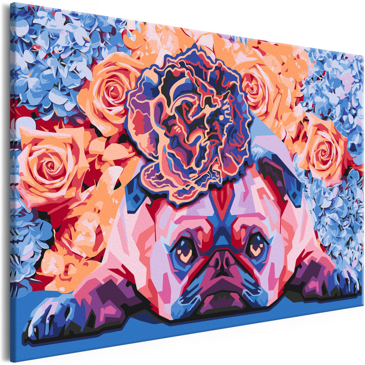 Paint by Number Kit Floral Pug 132119 additionalImage 5