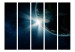 Room Divider Earth II (5-piece) - landscape of the blue planet against cosmos background 133219 additionalThumb 3