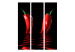 Room Divider Screen Chili Pepper (3-piece) - three fiery vegetables submerged in water 133319 additionalThumb 3