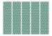 Folding Screen Monochromatic Cubes II (5-piece) - green geometric 3D background 133419 additionalThumb 3