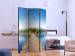 Folding Screen Mysterious Island - landscape of a wooden bridge leading to an island 134119 additionalThumb 2