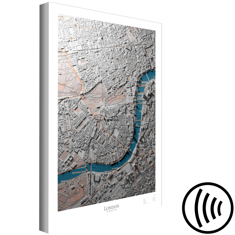 Canvas Art Print 3D London - a photo of a mock-up of the England capital 134819 additionalImage 6