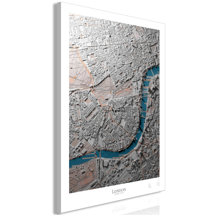 Canvas Art Print 3D London - a photo of a mock-up of the England capital 134819 additionalImage 2