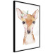 Wall Poster Little Deer - funny portrait of an animal on a white contrasting background 135719 additionalThumb 18