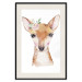 Wall Poster Little Deer - funny portrait of an animal on a white contrasting background 135719 additionalThumb 21