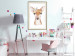 Wall Poster Little Deer - funny portrait of an animal on a white contrasting background 135719 additionalThumb 6