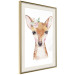 Wall Poster Little Deer - funny portrait of an animal on a white contrasting background 135719 additionalThumb 14