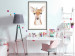 Wall Poster Little Deer - funny portrait of an animal on a white contrasting background 135719 additionalThumb 7