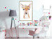 Wall Poster Little Deer - funny portrait of an animal on a white contrasting background 135719 additionalThumb 10