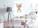Wall Poster Little Deer - funny portrait of an animal on a white contrasting background 135719 additionalThumb 8