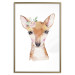 Wall Poster Little Deer - funny portrait of an animal on a white contrasting background 135719 additionalThumb 22