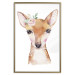 Wall Poster Little Deer - funny portrait of an animal on a white contrasting background 135719 additionalThumb 24