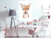 Wall Poster Little Deer - funny portrait of an animal on a white contrasting background 135719 additionalThumb 13