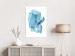 Canvas Art Print Blue shapes - stylized abstraction on watercolor on a white background 136019 additionalThumb 3