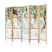 Folding Screen Carried by the Wind II (5-piece) - Delicate composition in leaves 136119 additionalThumb 5