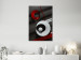 Canvas Graphite pipes and white-red semicircles - 3D abstraction 136319 additionalThumb 3