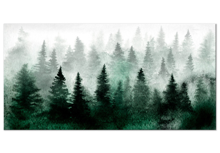 Large canvas print Scandinavian Foggy Forest II [Large Format] 136419