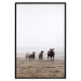 Poster Friends in the Morning - landscape of a field with animals against fog 137919 additionalThumb 7