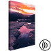 Canvas Slow Sunrise (1-piece) Vertical - calm water among rocks 138819 additionalThumb 6
