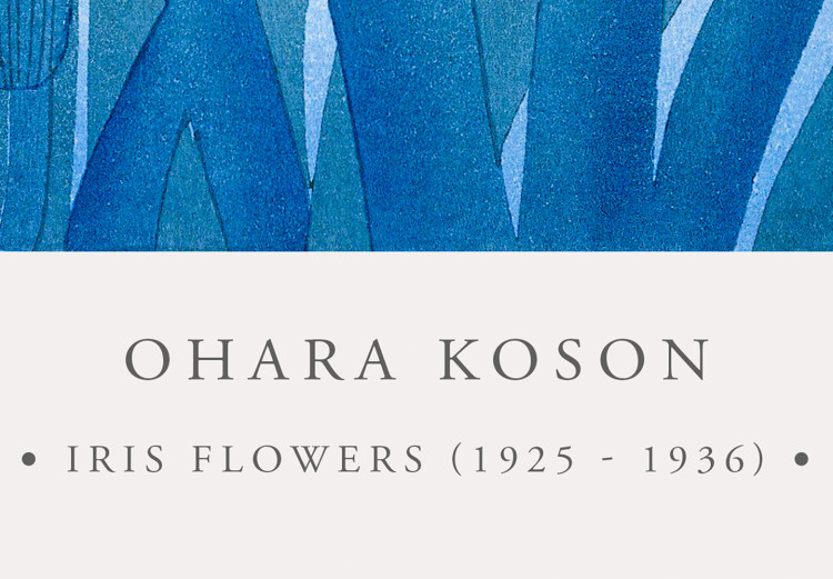 Canvas Art Print Blue Irises (1-piece) Vertical - blue blossoming flowers 142819 additionalImage 5