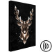 Canvas Art Print Golden Antler (1-piece) Vertical - geometric unique abstraction 143719 additionalThumb 6