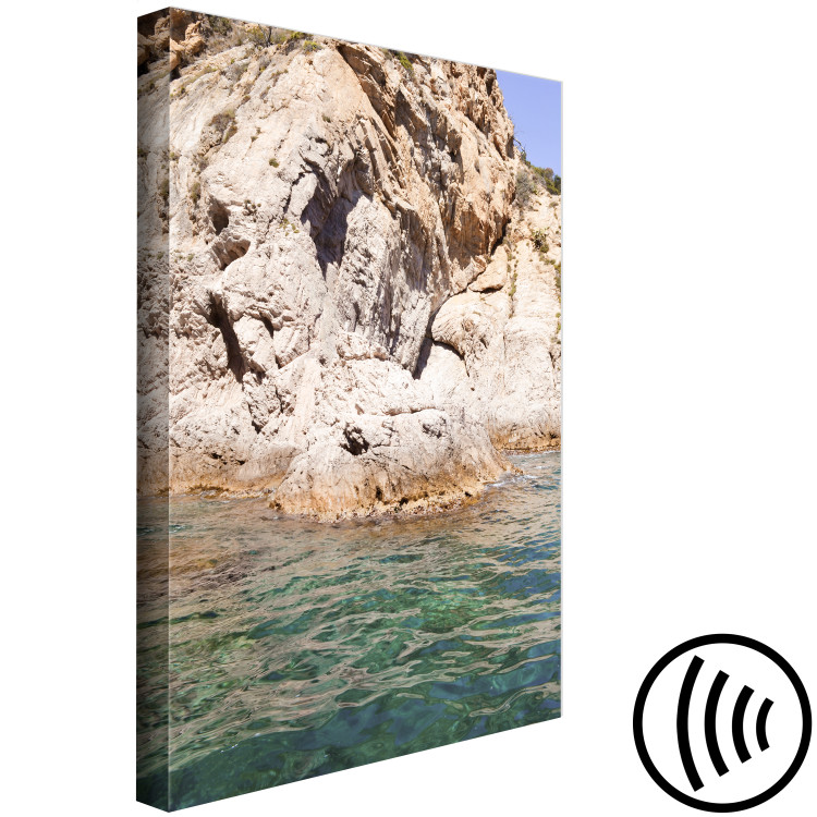 Canvas Spanish Rocks (1-piece) - seascape at the foot of a steep cliff 145219 additionalImage 6