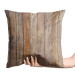 Decorative Velor Pillow Wooden composition - pattern imitating plank texture 147119 additionalThumb 2