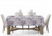 Tablecloth Spring arrangement - flowers in shades of pink and blue 147319 additionalThumb 2