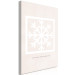 Canvas Print Happy Time - Geometric Snowflake and White Lettering 148019 additionalThumb 2