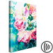 Canvas Pink Roses - Bouquet of Flowers and Plants Painted With Watercolor 149819 additionalThumb 6
