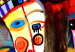 Canvas Colorful Abstraction - Cheerful Painted Clowns in the Style of Pablo Picasso 149919 additionalThumb 4