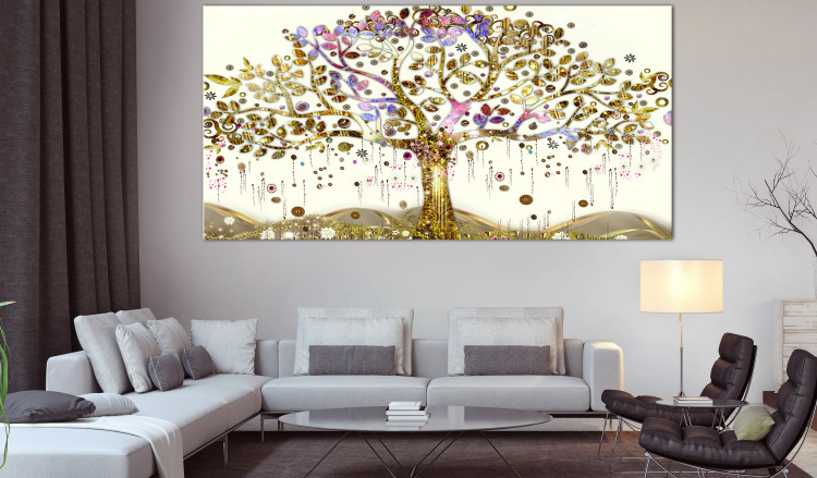 Large canvas print Golden Tree with Purple Leaves II [Large Format] 150819 additionalImage 5