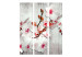 Room Divider Screen Concrete Orchid - white orchid flower on a concrete texture background 95319 additionalThumb 3
