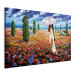 Canvas Art Print Woman with Umbrella 96019 additionalThumb 2