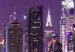 Canvas Print New York: Skyscrapers (5-piece) - Skyscrapers and Ocean at Night 98219 additionalThumb 5