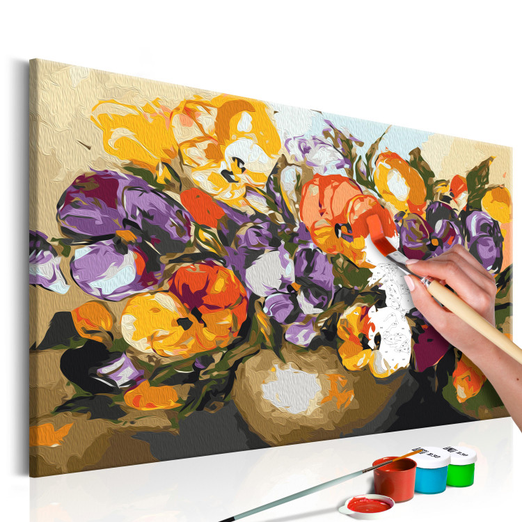Paint by Number Kit Vase Of Pansies 107129 additionalImage 3
