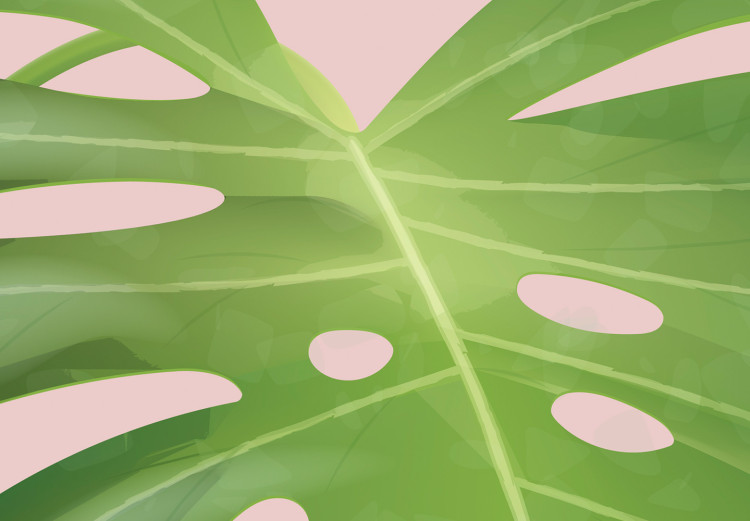 Poster Geometric monstera - abstract composition with tropical leaves 114329 additionalImage 9